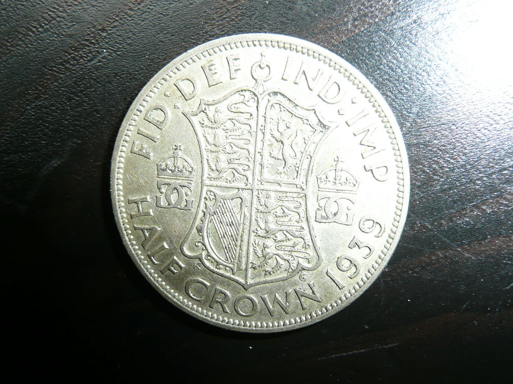 Pi&egrave;ce Argent 1/2 couronne George VI 1939 