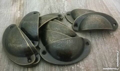 Lot 10 Poigne Coquille Fer Tiroir Meuble 16 Banvou (61)