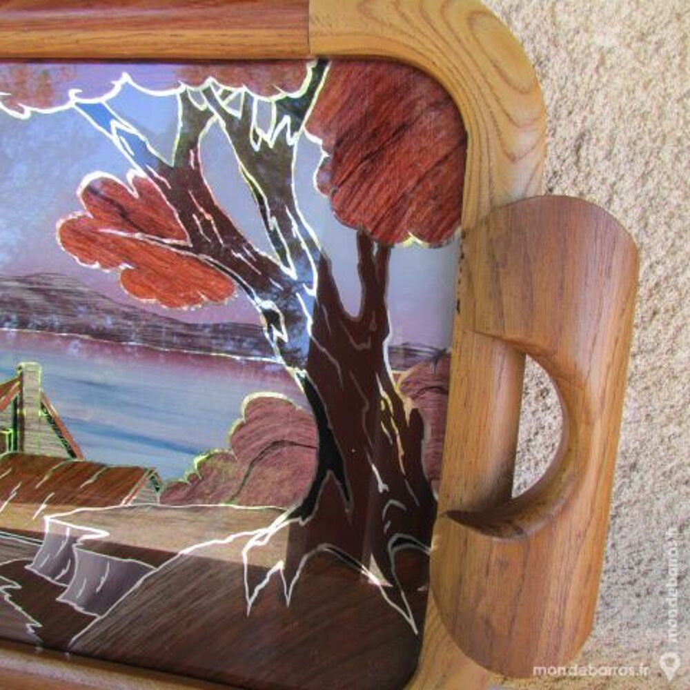 Plateau de service art d&eacute;co sign&eacute; DOPE Décoration
