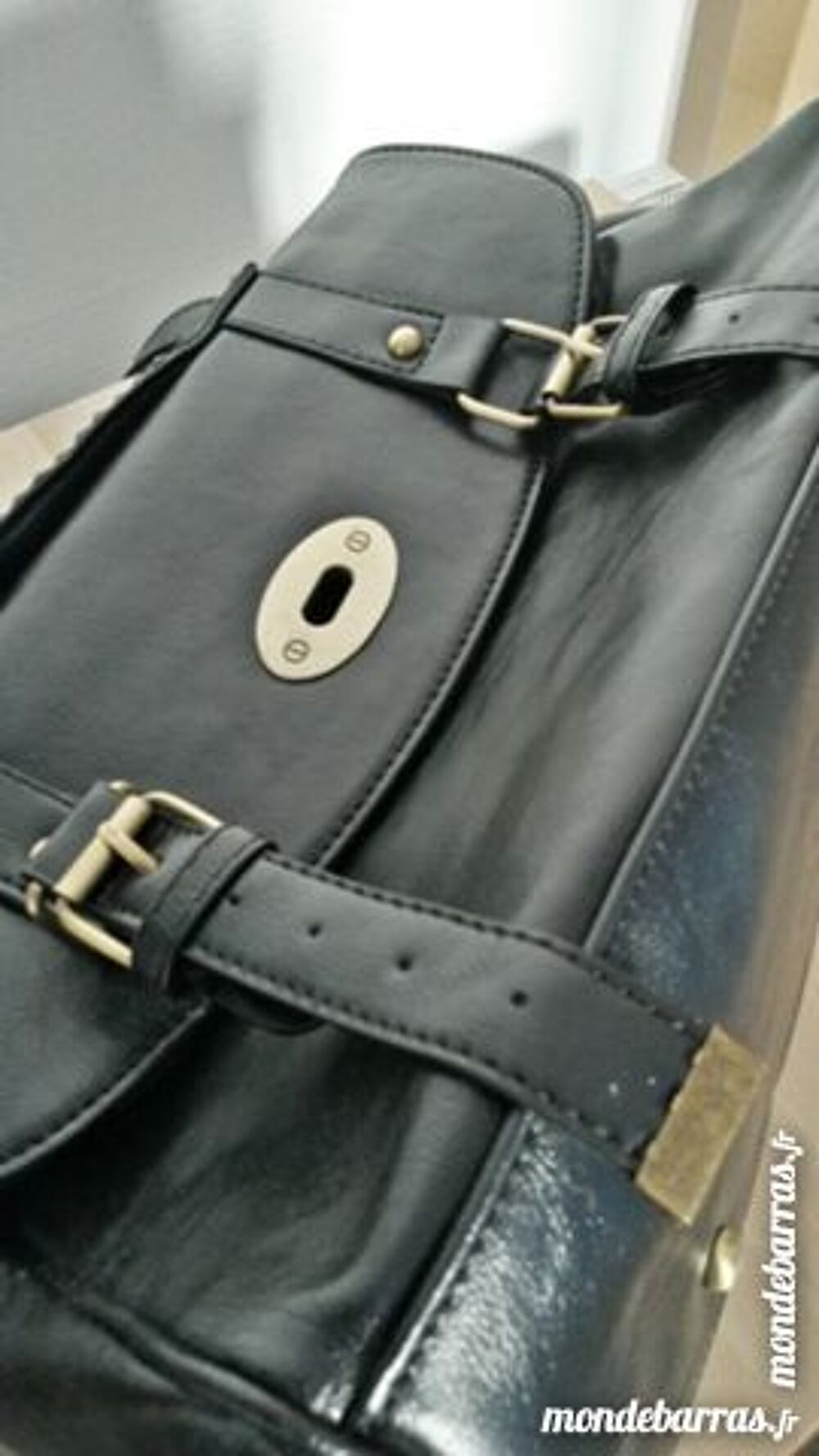 Sac &agrave; main noir Maroquinerie