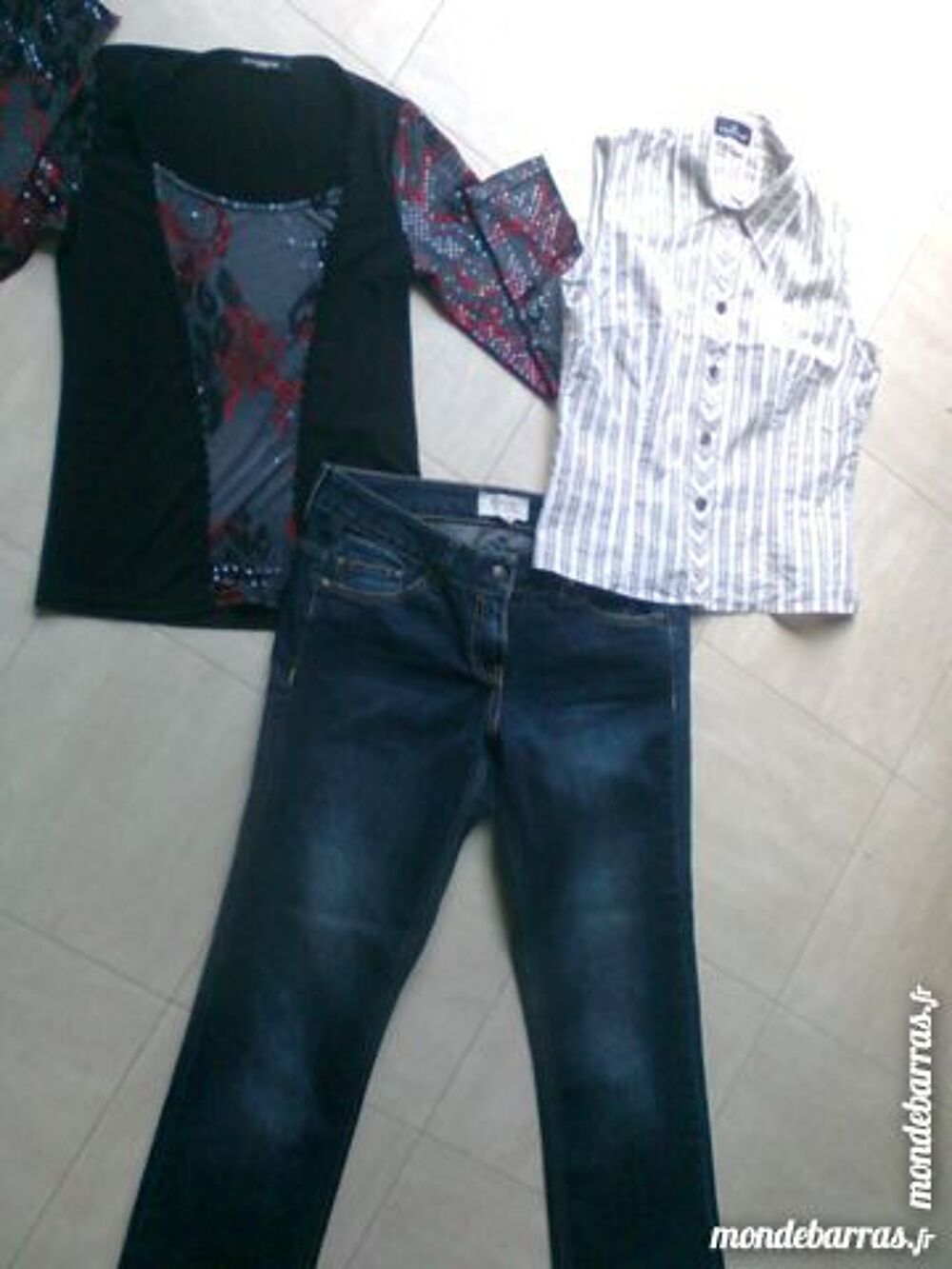 pantalon jean, chemisier, t.shirt - 40 - zoe Vêtements
