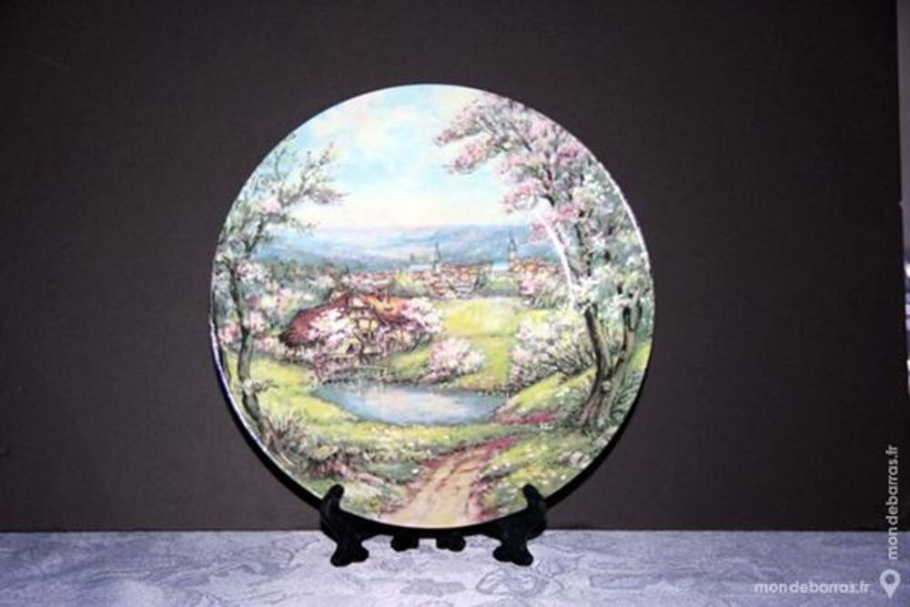 ASSIETTE DECORATIVE PORCELAINE LIMOGES THARAUD2 Décoration