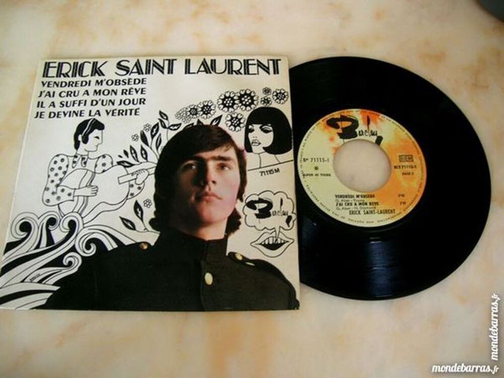 EP ERICK SAINT LAURENT Vendredi m'obs&egrave;de CD et vinyles