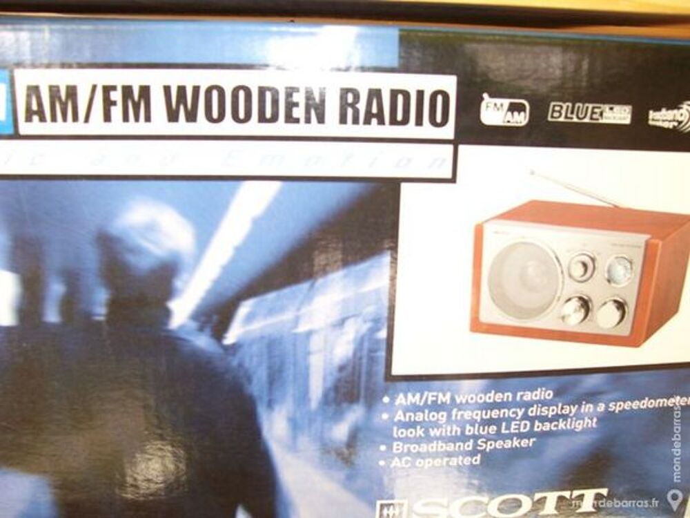 POSTE AM/FM EN BOIS SCOTT Audio et hifi