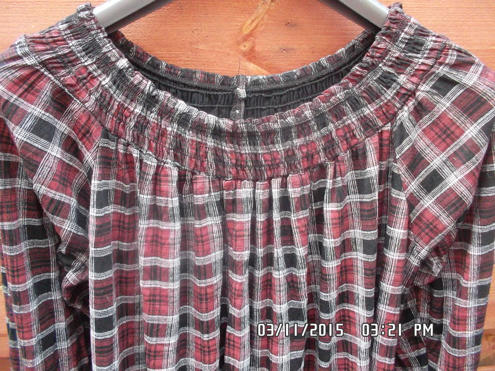 TUNIQUE MARRON A CARREAUX*JUSTE 2E*KIKI60230 Vêtements