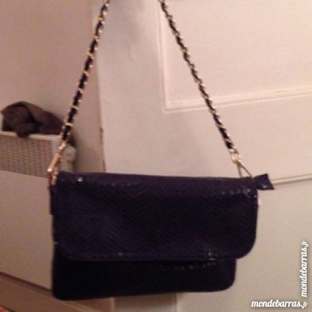 Sac bleu violet Maroquinerie
