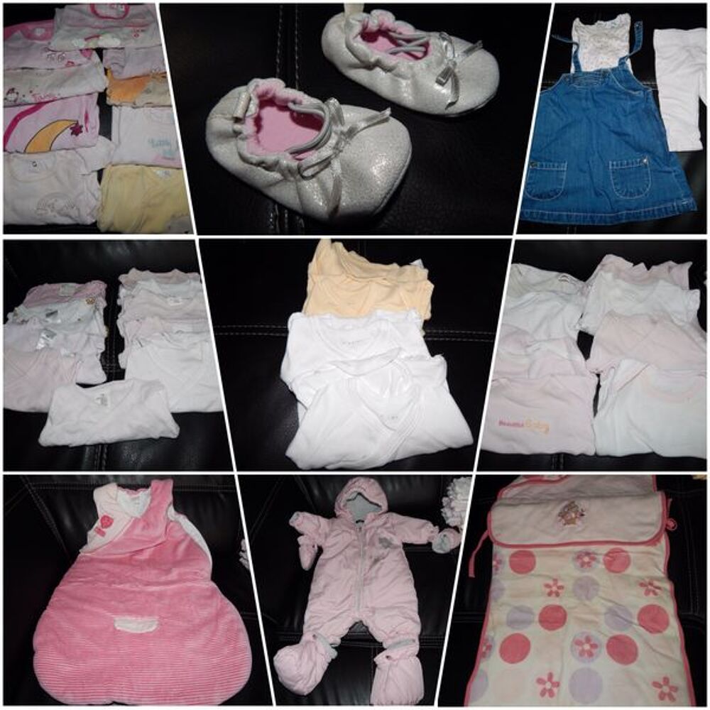 Grand lots de v&ecirc;tement pour b&eacute;b&eacute; de 0 &agrave; 6 mois Vêtements enfants