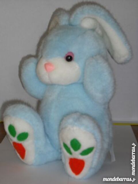 Peluche lapin bleu 3 Cramont (80)