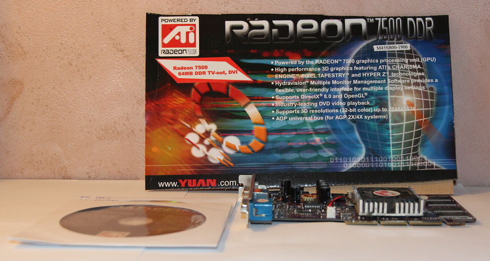 Carte graphique ATI Radeon 7500 DDR 64Mb Matériel informatique