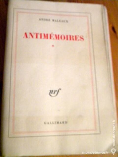 Antimmoires de Andr Malraux - 1967 10 Villeurbanne (69)