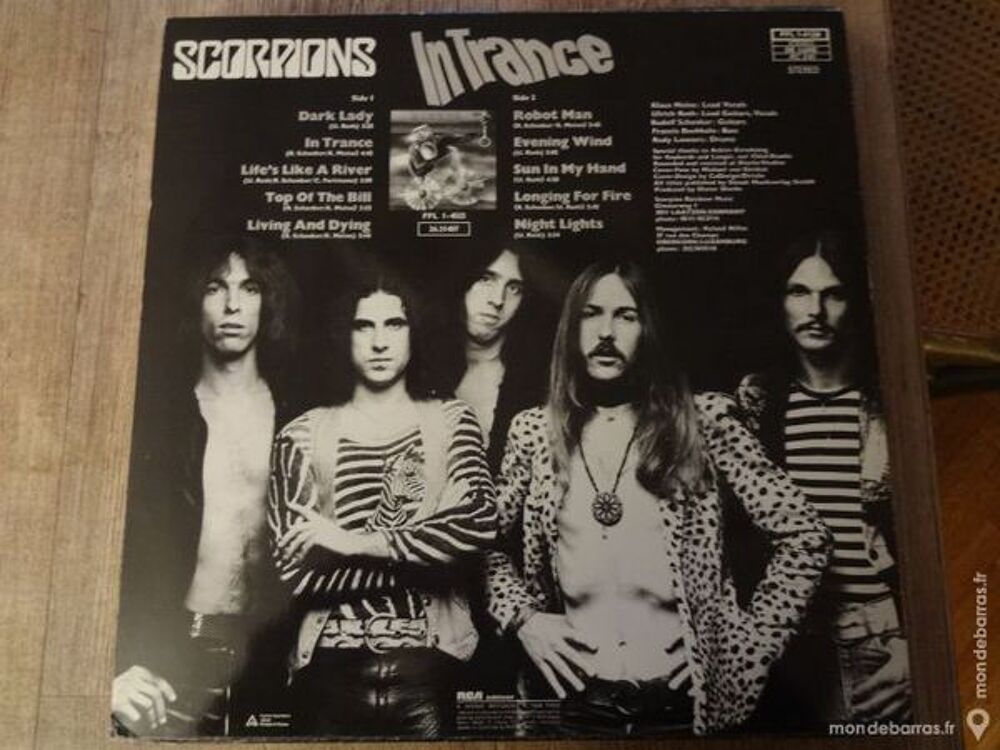 33T VINYL SCORPIONS ?– IN TRANCE CD et vinyles