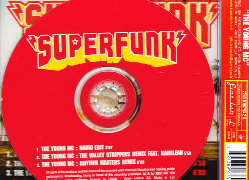 Maxi CD Superfunk - The young mc
CD et vinyles