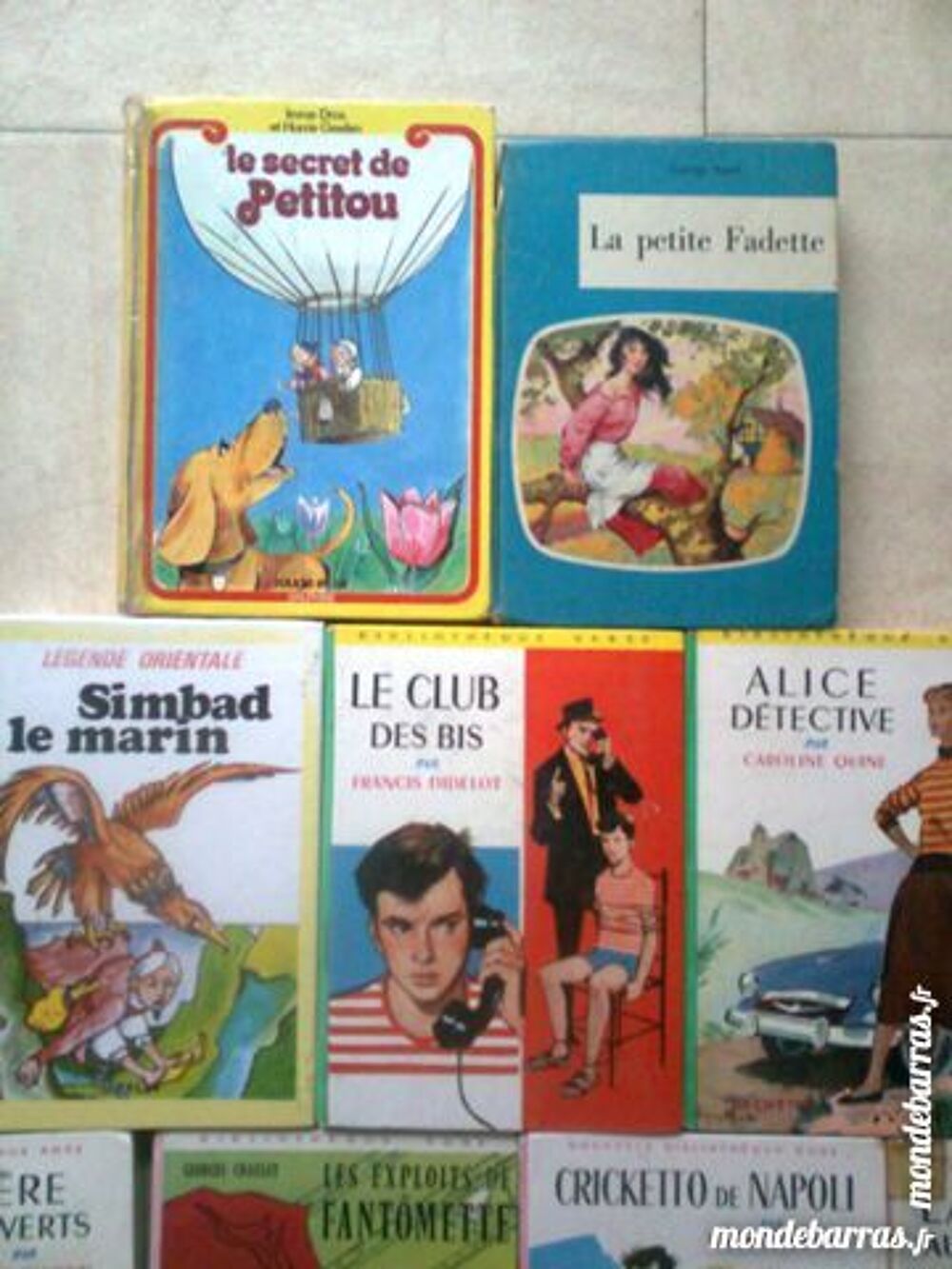 9 anciens biblioth&egrave;que rose,verte...zoe Livres et BD