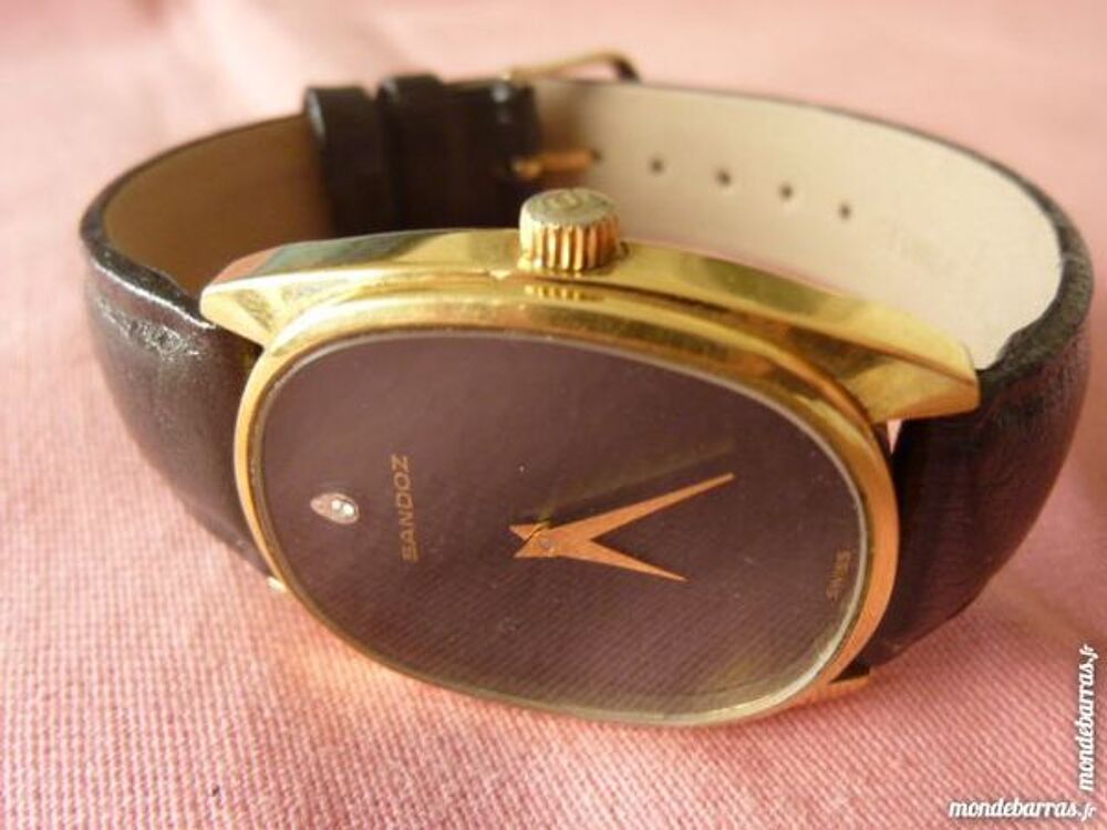 SANDOZ montre Suisse m&eacute;canique 17 rubis SAN0019 Bijoux et montres