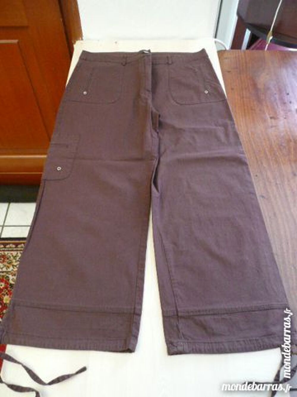 PANTACOURT MARRON ARMAND THIERY T40 Vêtements
