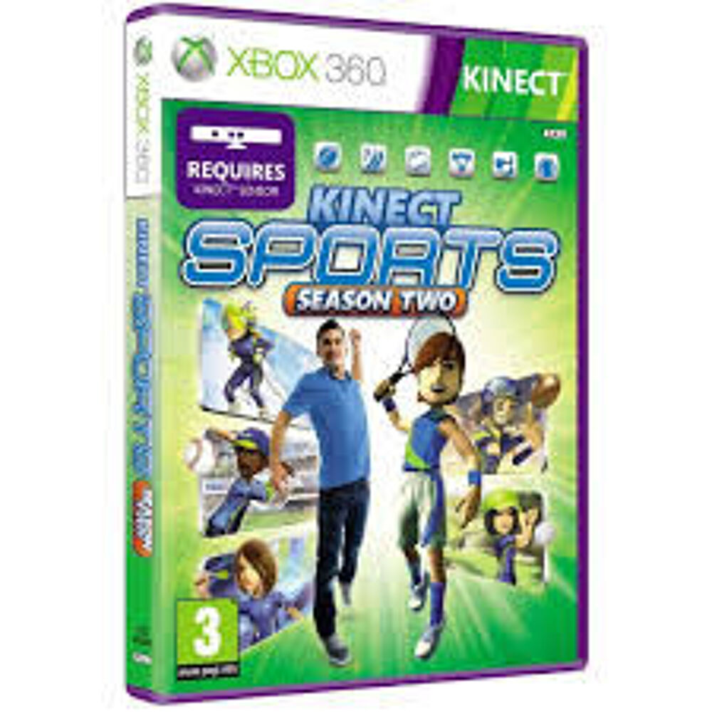 Kinect pour xbox 360 et le jeu Kinect Sports Saison 2 Consoles et jeux vidos