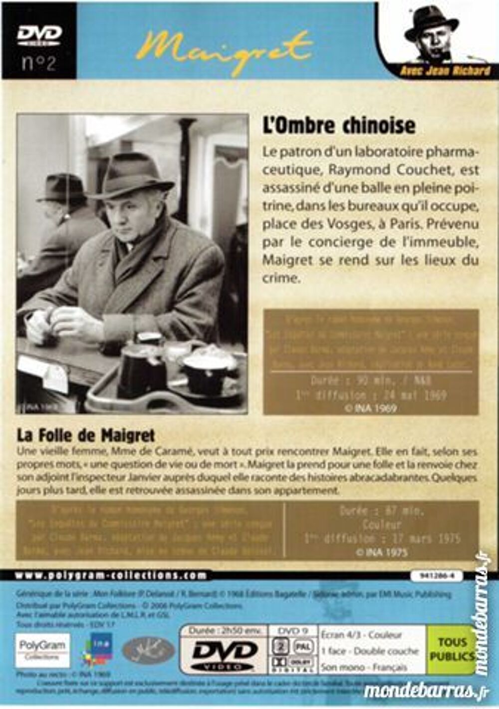 Film: Maigret les meilleures enqu&ecirc;tes DVD N&deg; 2 DVD et blu-ray