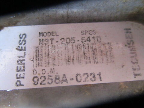 boite peerles - tecumseh r�f: 205-541D prix 150� 150 Muret (31)