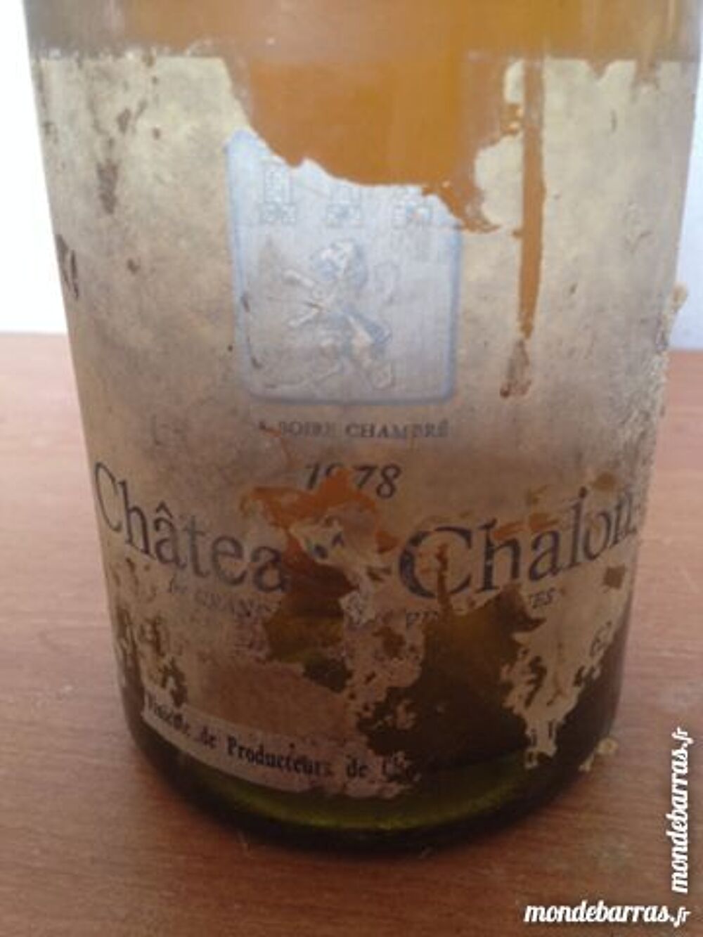 vin de Ch&acirc;teau Chalon 1978 (Jura) exceptionnel 