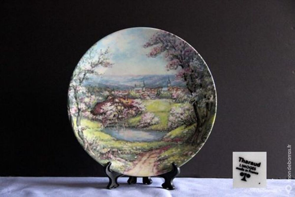 ASSIETTE DECORATIVE PORCELAINE LIMOGES THARAUD2 Décoration