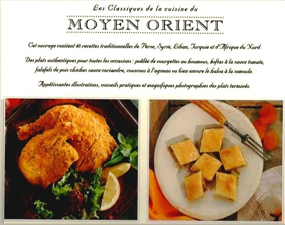 LA CUISINE DU MOYEN ORIENT / prixportcompris Livres et BD