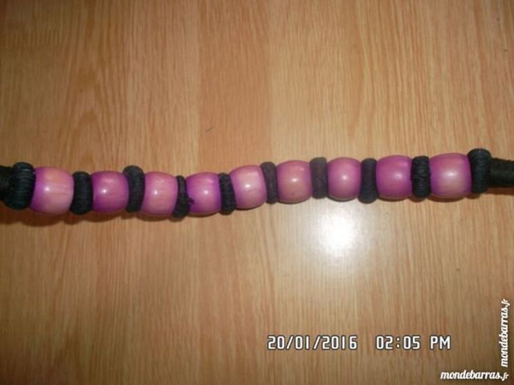 collier noir boules violet*juste 3e*kiki60230 Bijoux et montres