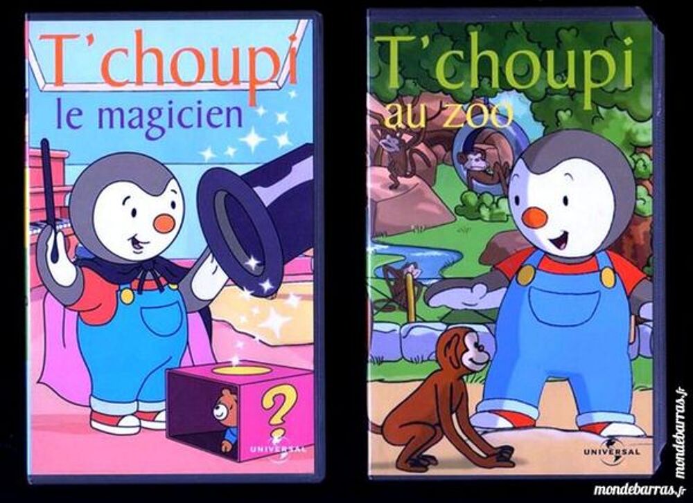 T'CHOUPI - 2 VHS DVD et blu-ray