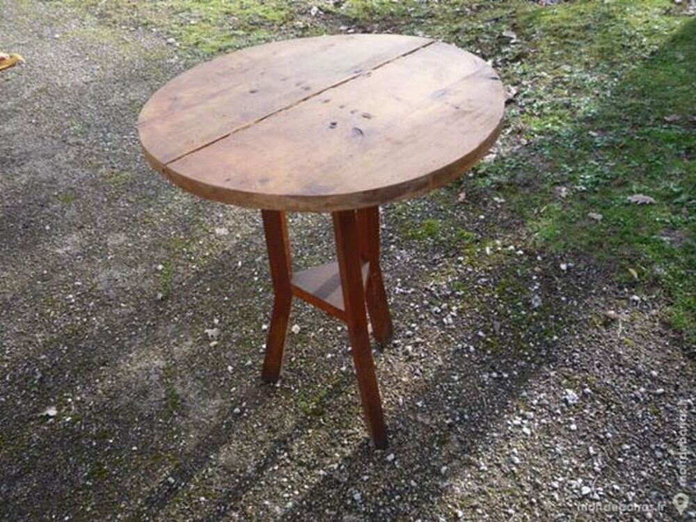 Table ronde/gu&eacute;ridon rustique Meubles