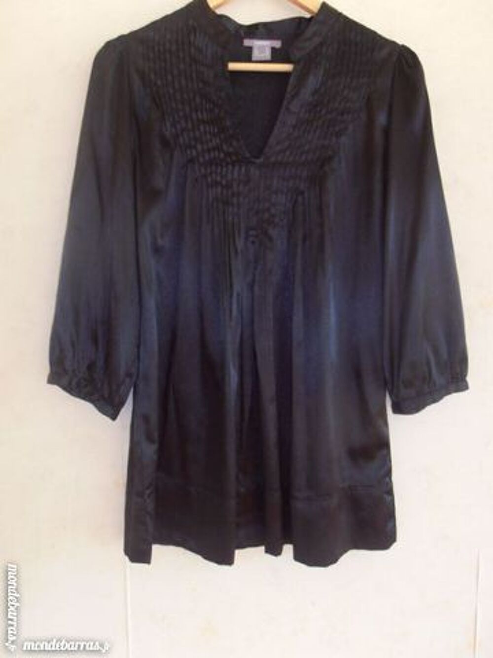 Tunique satin noir Vêtements