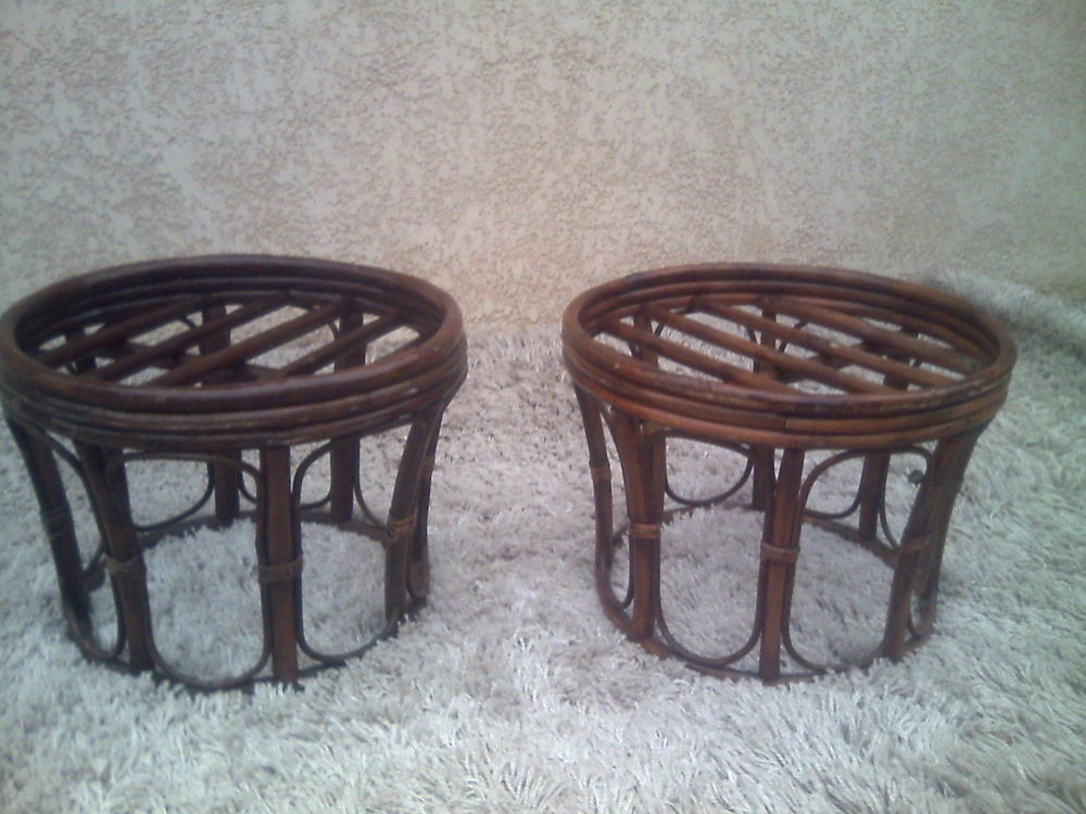 Poufs en bambou Meubles