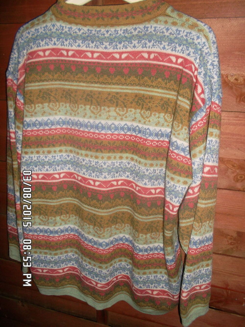 PULL MULTICOLORE*JUSTE 3E*KIKI60230 Vêtements