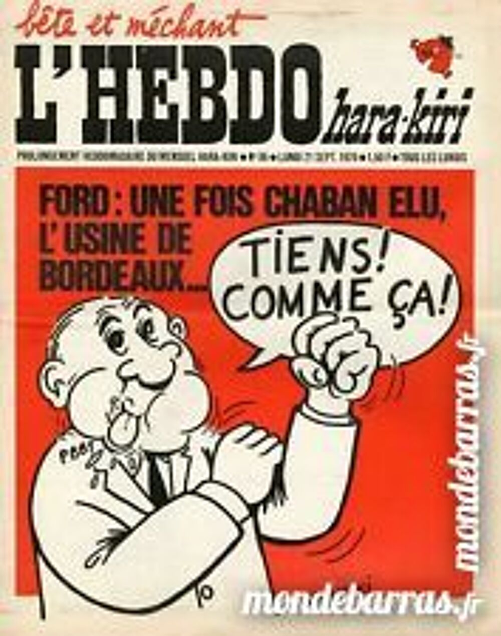 rare 2 revue l'hebdo hara kiri n&deg; 73 et 86 de 1970 Livres et BD