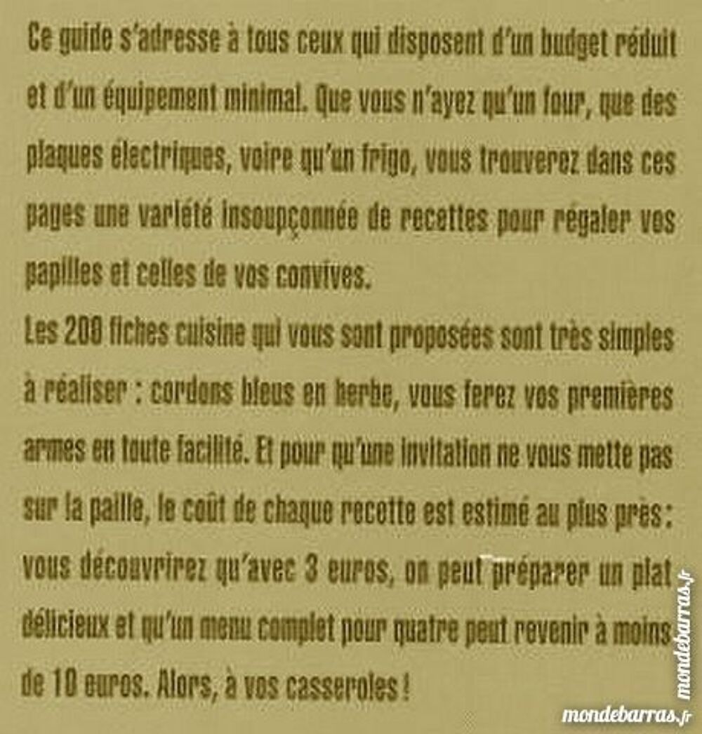 La cuisine &eacute;tudiante Livres et BD