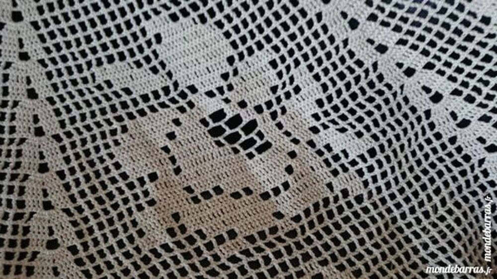 + Nappe ronde crochet 145 cm diam&egrave;tre fait mains Dcoration