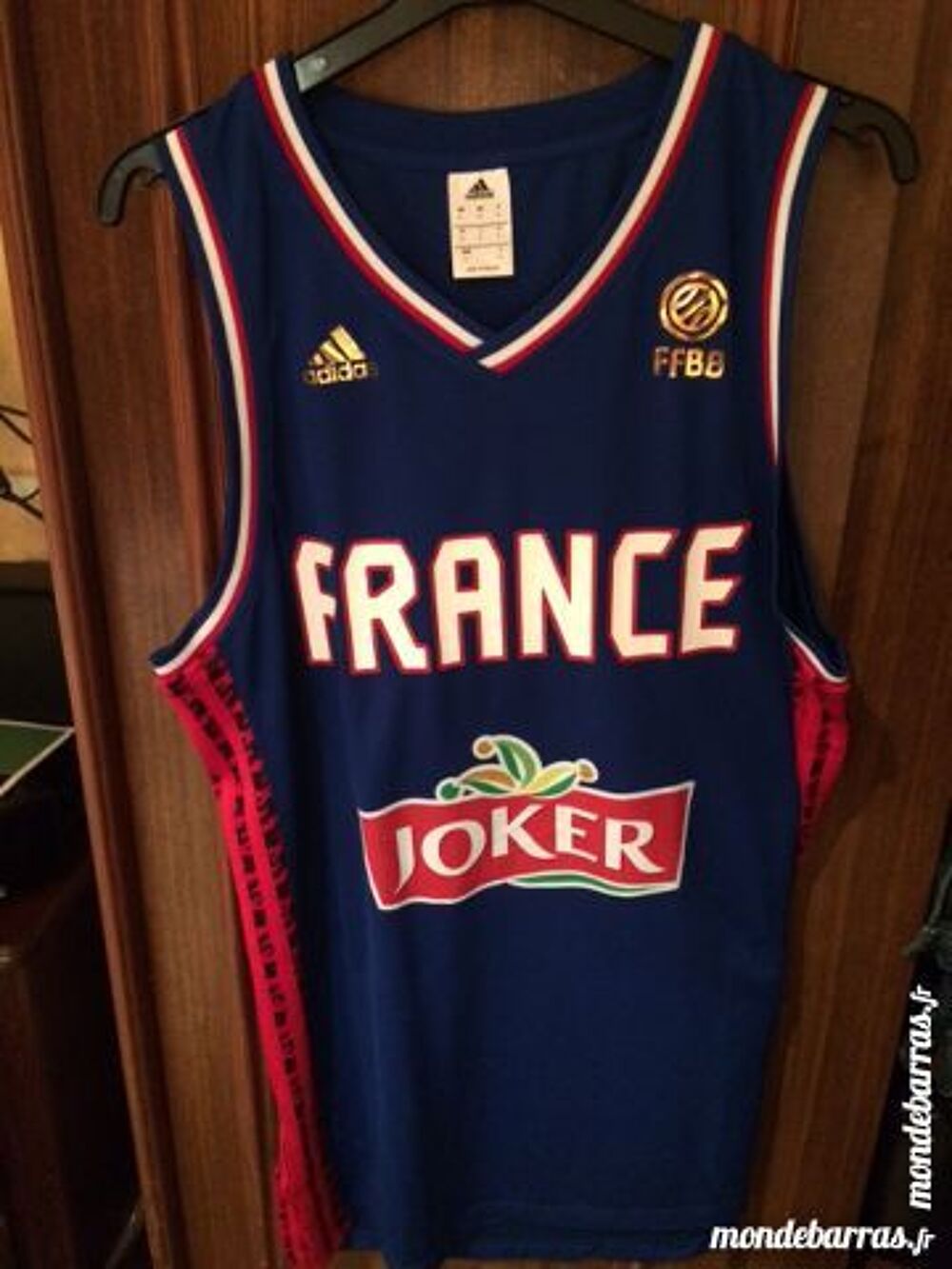 Maillot FFBB Basket Ball Officiel Equipe de France Sports