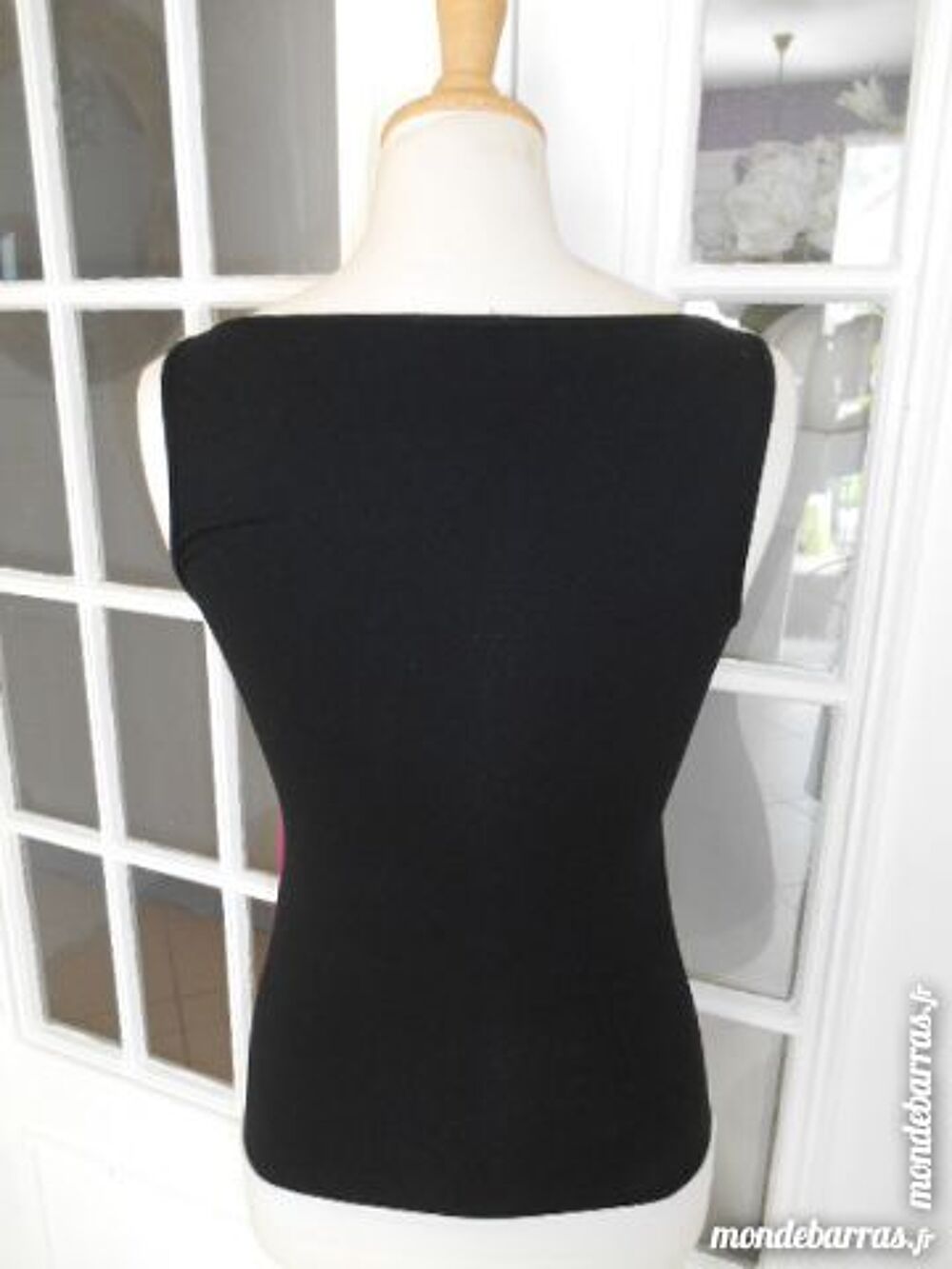 TI SHIRT sans manche NOIR/ROSE MORGAN 38/40 Vêtements