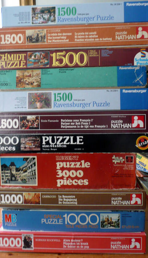 LOT de 15 PUZZLES de 2000 à 480 Pièces 10 Ris-Orangis (91)