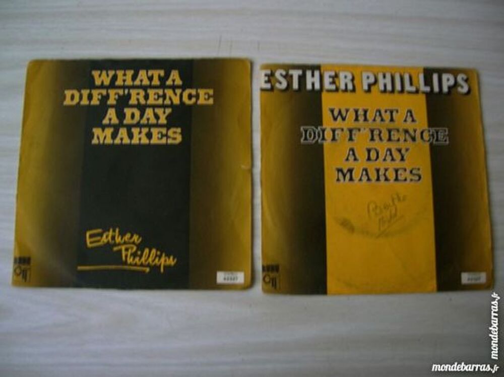 45 TOURS ESTER PHILLIPS What a diff'rence a day CD et vinyles