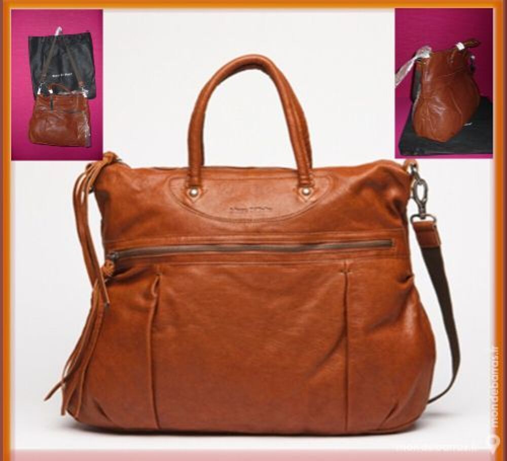 SAC EN CUIR~MARC O'POLO~PORTE MAIN &amp; EPAULE~NEUF Maroquinerie