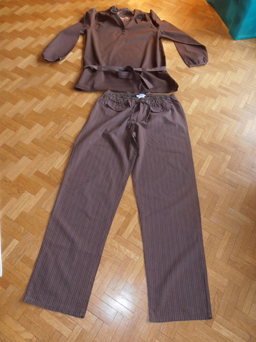 Pyjama marron Etam (80) Vêtements