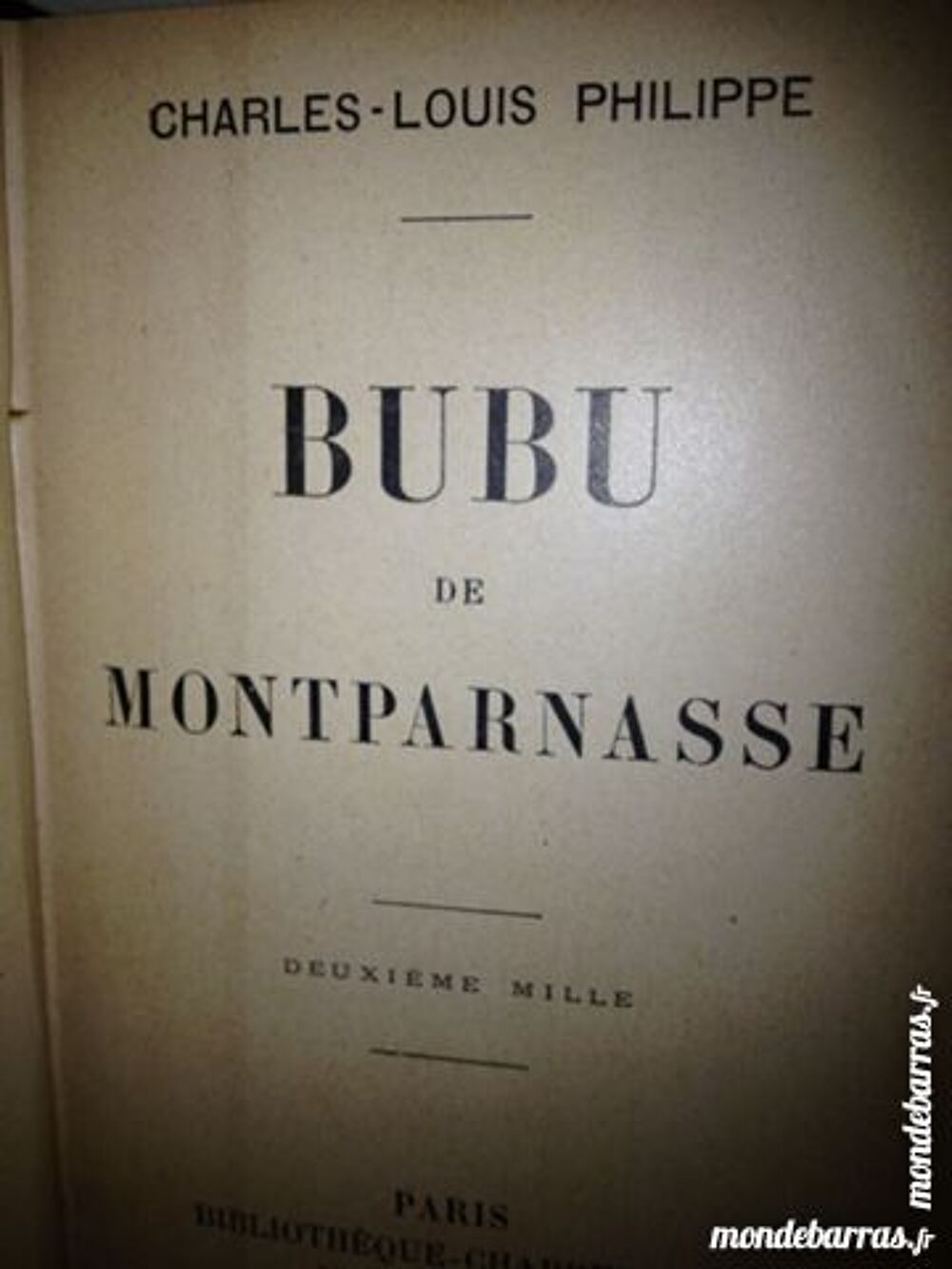 BUBU de MONTPARNASSE Livres et BD