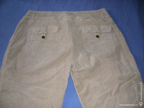 pantacourt beige en velours 5 Laventie (62)