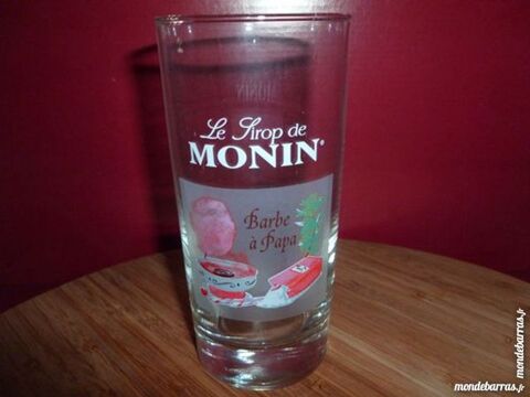 T33: 6 verres  sirop MONIN, Barbe  Papa 8 Vaural (95)