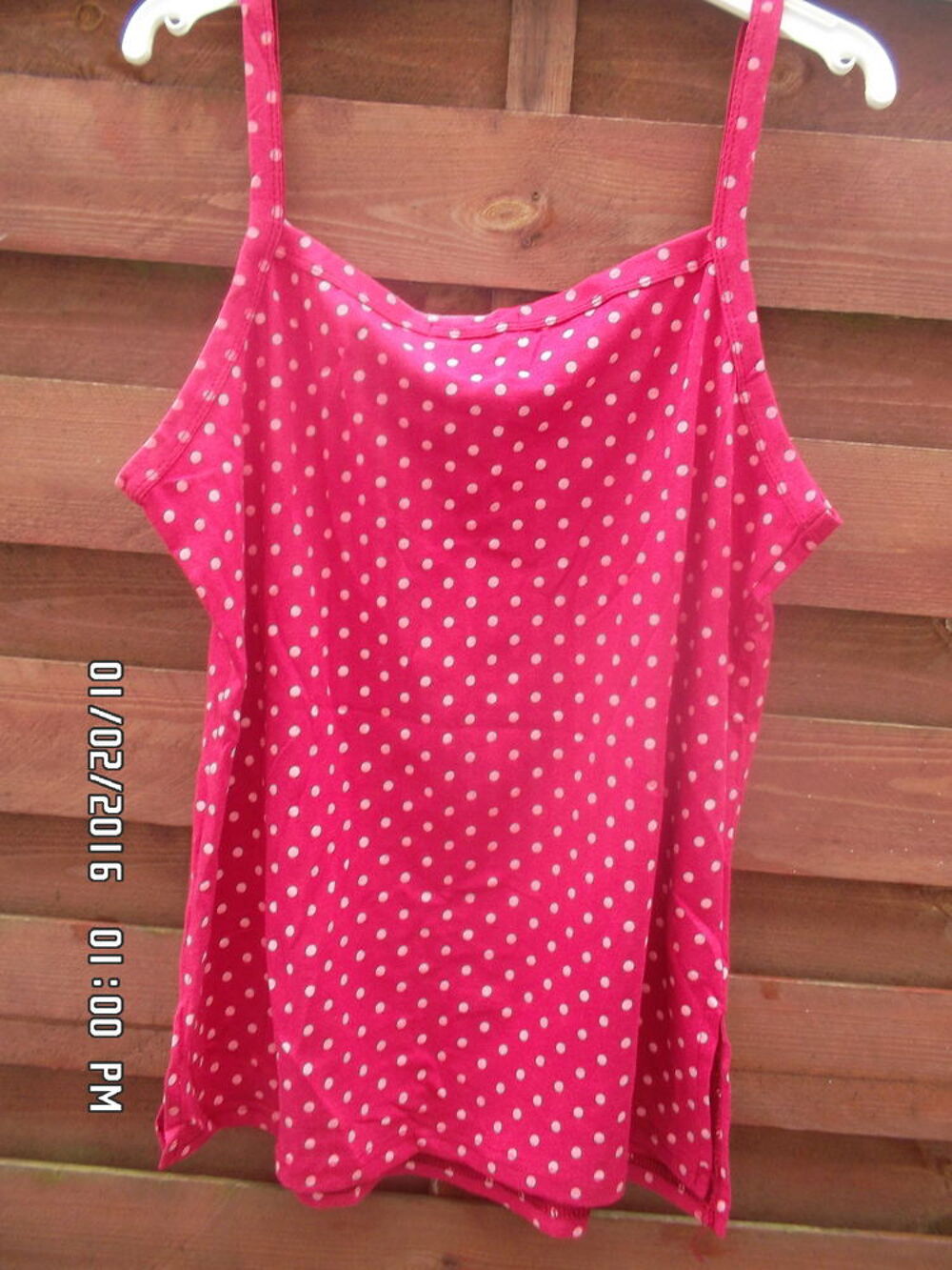 DEBARDEUR ROSE A POIX*JUSTE 2E*KIKI60230 Vêtements