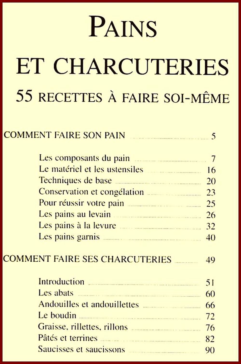 PAINS ET CHARCUTERIE - cuisine / les-livres-de-jac Livres et BD