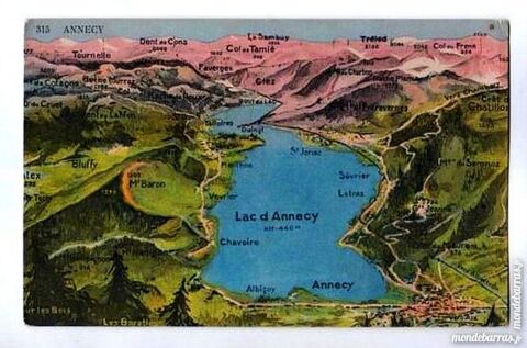 ANNECY - CARTE POSTALE / prixportcompris 7 Laon (02)