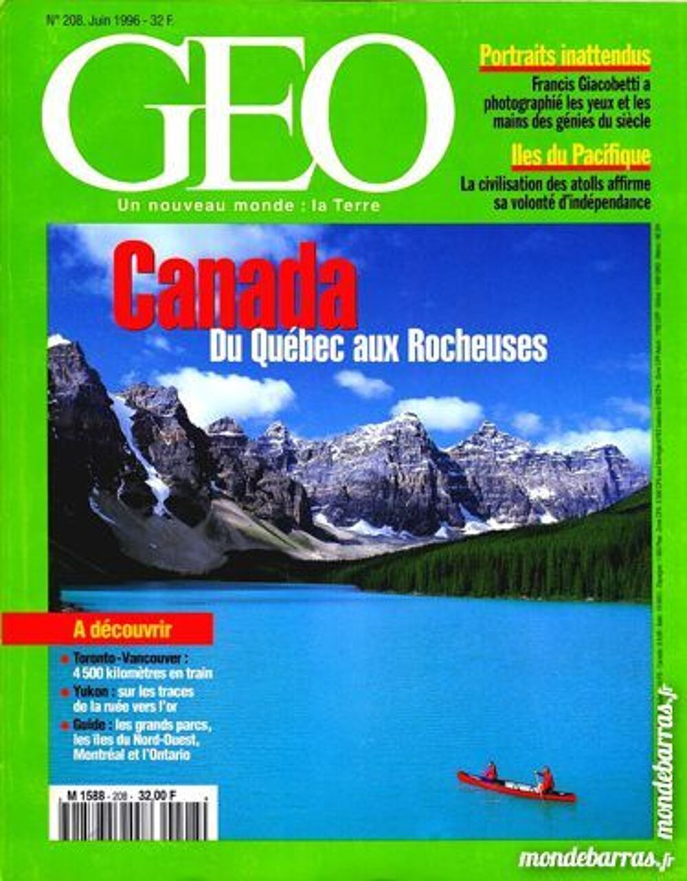 CANADA - g&eacute;o - VOYAGE Livres et BD