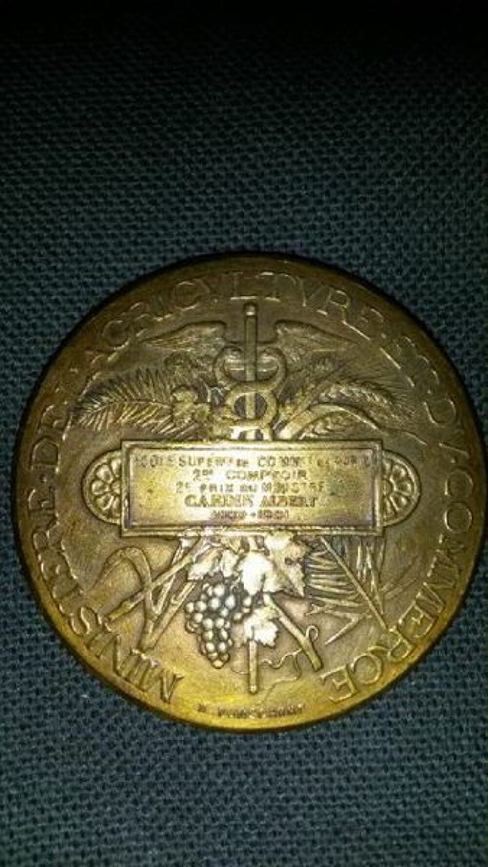 M&eacute;daille Minist&egrave;re de l'agriculture 