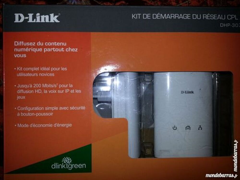 2 Prises CPL D-Link 200 Mbits/s Matériel informatique
