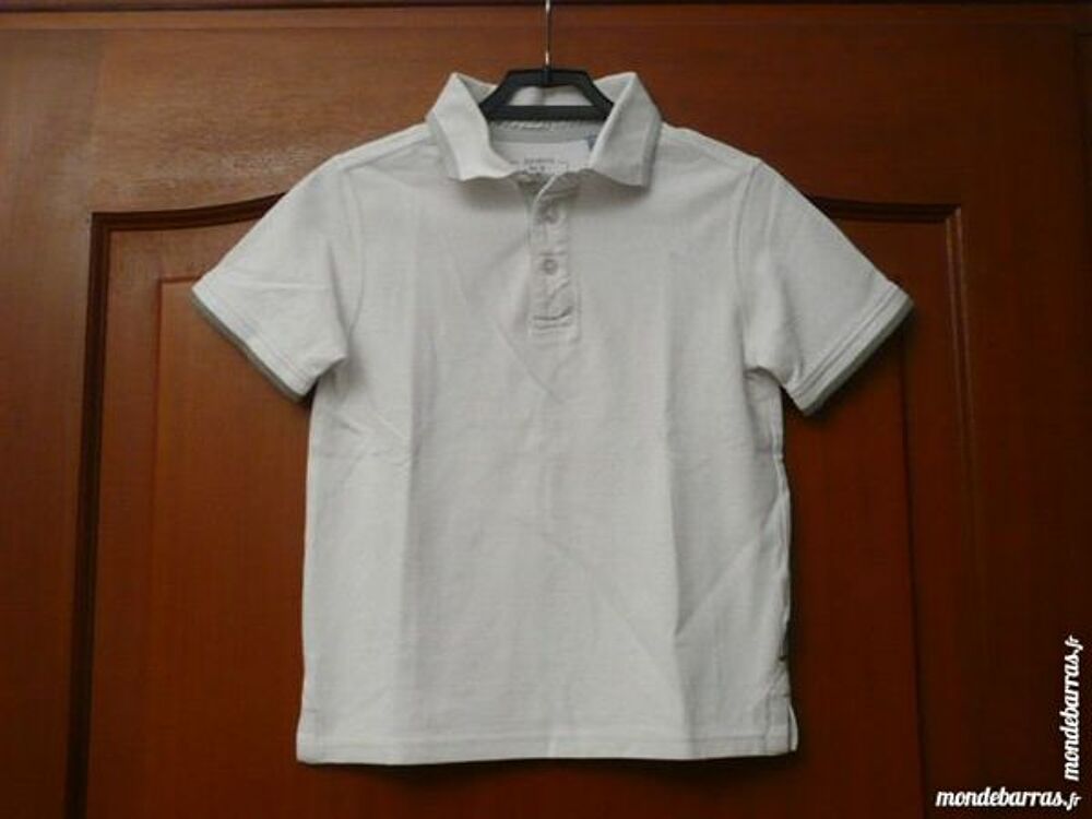 POLO BLANC OKA&Iuml;DI 8 ANS Vêtements enfants